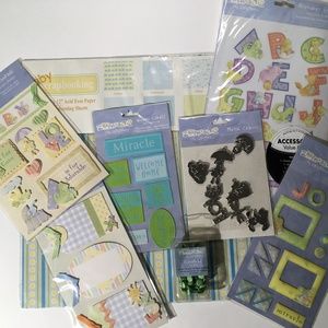 Scrapbook stickers paper charms new baby NIP